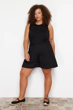 Trendyol Curve Black Shorts & Bermuda