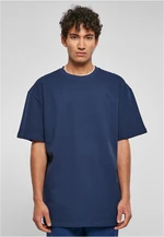 Oversized Waffle Tee Dark Blue