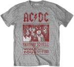 AC/DC Tričko Highway to Hell World Tour 1979/1983 Grey XL
