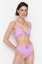 Trendyol Bikini Top - Lilac - Unifarben