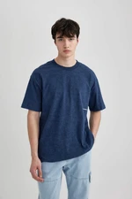 DEFACTO Boxy Fit Crew Neck Printed T-Shirt