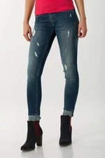 Tommy Jeans Rifle - TOMMY HILFIGER LOW RISE SKINNY SOPHIE DYASTD modré