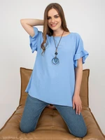 Blouse-DHJ-BZ-8336.04-light blue