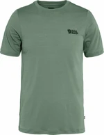 Fjällräven Abisko Wool Logo SS M Patina Green S Camiseta