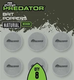 Fox rage predator plovoucí pěna bait poppers 8 ks - natural medium