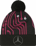 Mercedes-Benz Replica All Over Print Cuff Knit Bobble Black/Red UNI Gorro