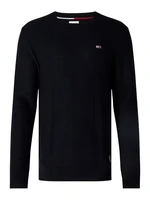 Tommy Jeans Sveter - TJM REGULAR STRUCTURED SWEATER čierny