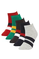 DEFACTO Boys' 5Pcs Cotton Booties Socks