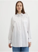 White Ladies Oversize Shirt Tommy Hilfiger - Women