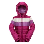 Children's hi-therm jacket ALPINE PRO KISHO fuchsia red