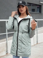 Women's transitional parka with hood VERCHA green Dstreet