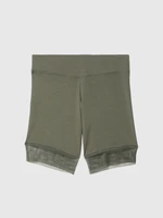 Diesel Krátke nohavice - UFLBFAUSTMESH SHORTS zelené