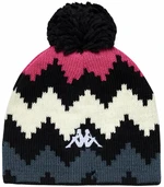 Kappa 6Cento Pomok G Beanie Black/Fuchsia Purple/White/Grey Asphalt Graphic 05 Ski Mütze