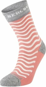 Sealskinz Rudham Mid Length Women's Meteorological Active Sock Pink/Cream/Grey S/M Kerékpáros zoknik