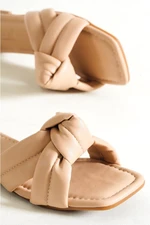 Capone Outfitters Capone Flat Heeled Nude Women's Slippers