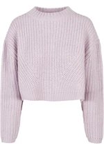 Dámský široký oversize svetr soft lilac