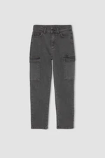 DEFACTO Boy Cargo Fit Straight Leg Jean Pants