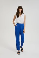 Women's canvas pants MOODO - blue