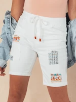 VENICE women's denim shorts white Dstreet