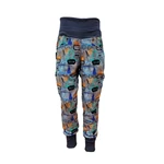 Boys' sweatpants MIK - grey construction machinery