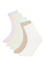 DEFACTO Baby Girl Seamless 5-Pack Cotton Long Socks