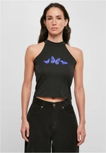 Short Top Butterfly Turtleneck Black