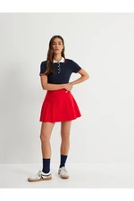 Koton High Waist Pleated Mini Skirt