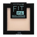 Maybelline Fit Me! Matte + Poreless Powder puder z formułą matującą 105 Natural Ivory 9 g