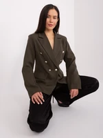 Khaki blazer with decorative buttons OH BELLA