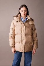 DEFACTO Waterproof Relax Fit Hooded Puffer Jacket