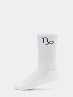 Capricorn white zodiac socks