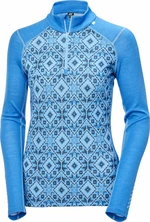 Helly Hansen W Lifa Merino Midweight 2-in-1 Graphic Half-zip Ultra Blue Star Pixel XS Itimo termico