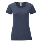 Navy blue Iconic women's t-shirt in combed cotton Fruit of the Loom