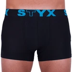 Mężczyźni&#39;s bokserzy Styx sportowe gumy oversize czarny (R961)