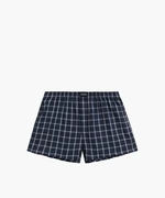 Men's loose boxers ATLANTIC - dark blue with checkered pattern