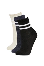 DEFACTO Women's 3-Piece Socks