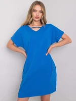 RUE PARIS Blue Oversized Dress