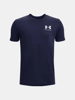 Under Armour UA B Sportstyle Left Chest SS Triko dětské Modrá