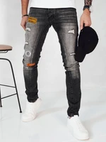 Men's Dark Grey Denim Trousers Dstreet