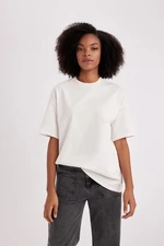 DEFACTO Oversize Fit Crew Neck Basic Short Sleeve T-Shirt