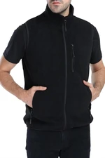 79233 Dewberry Ghsy Multi-Pocket Fleece Mens Vest-BLACK