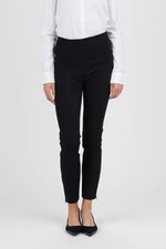 Tommy Hilfiger Nohavice - TH ESSENTIAL HW ANKLE LEGGING tmavomodré