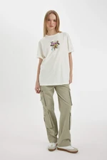 DEFACTO Straight Fit Cargo Gabardine Trousers