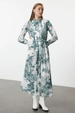 Trendyol Green Woven Patterned Dress