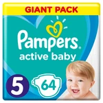 PAMPERS Active Baby Plienky S5, 11-16 kg, 64 ks