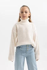 DEFACTO Girls Turtleneck Sweater