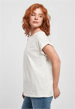 Women's T-shirt with extended shoulder light grey