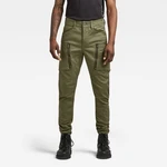 G-STAR Nohavice - Zip pkt 3D skinny cargo zelené