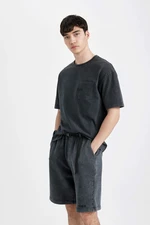 DEFACTO Boxy Fit Crew Neck Printed Short Sleeve T-Shirt