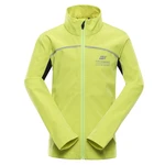 Children's softshell jacket with membrane ALPINE PRO GEROCO sulphur spring